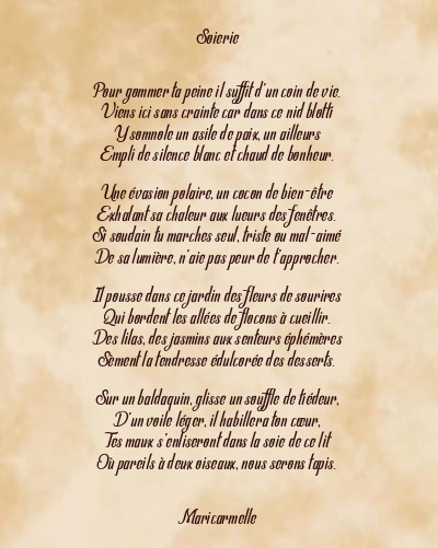 Le poème en image: Soierie