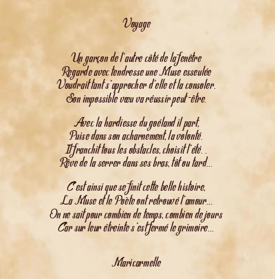 Le poème en image: Voyage