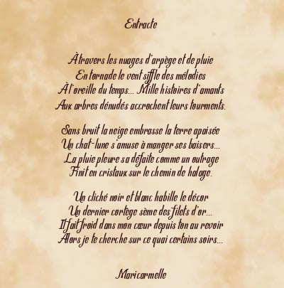 Le poème en image: Entracte