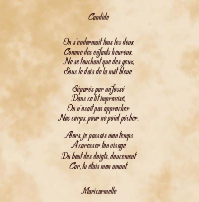 Le poème en image: Candide