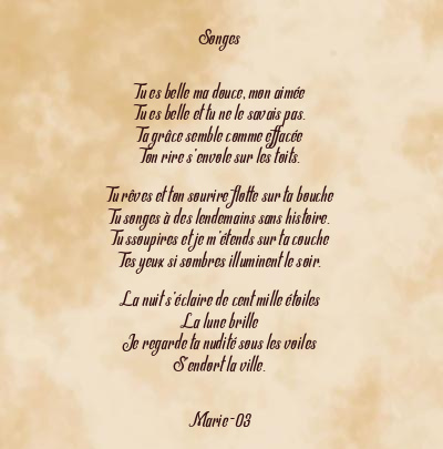 Le poème en image: Songes
