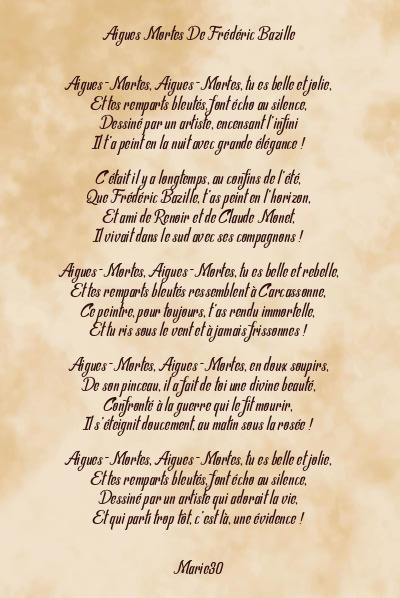 Le poème en image: Aigues Mortes De Frédéric Bazille
