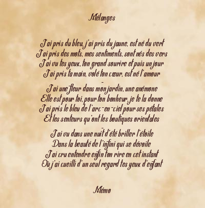 Le poème en image: Mélanges