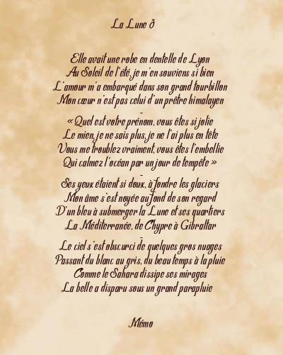 Le poème en image: La Lune 🌙