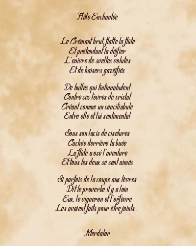Le poème en image: Flûte Enchantée