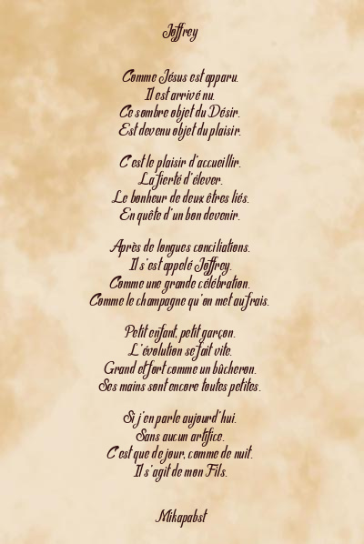 Le poème en image: Joffrey