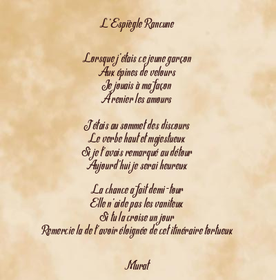 Le poème en image: L’espiègle Rancune