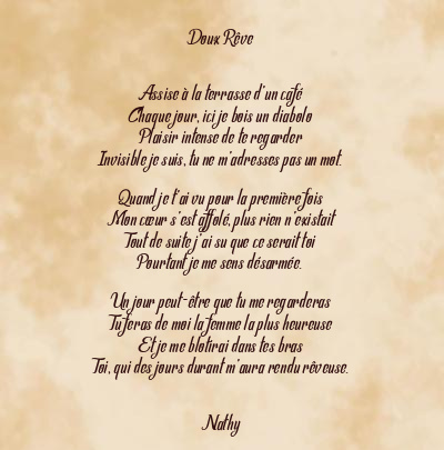 Le poème en image: Doux Rêve
