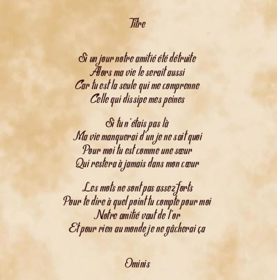 Le poème en image: Titre