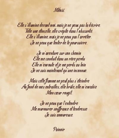Le poème en image: Miłość