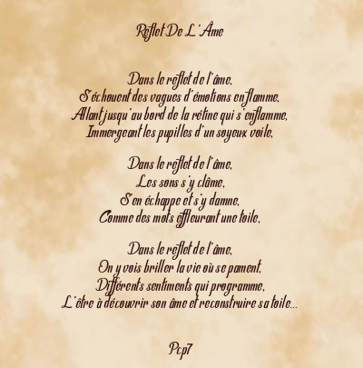 Le poème en image: Reflet De L’âme