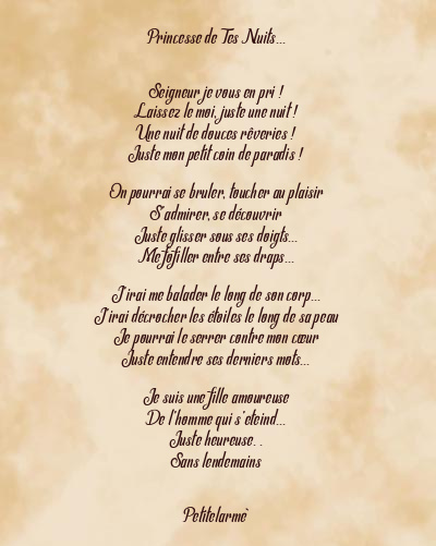 Le poème en image: Princesse De Tes Nuits…