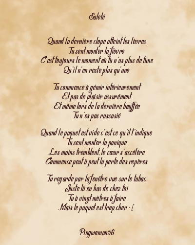 Le poème en image: Saleté