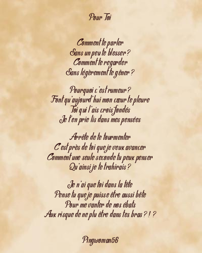 Le poème en image: Pour Toi