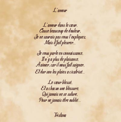 Le poème en image: L’amour