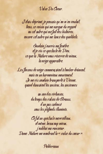 Le poème en image: Valse Du Coeur.