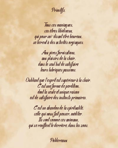 Le poème en image: Primitifs.