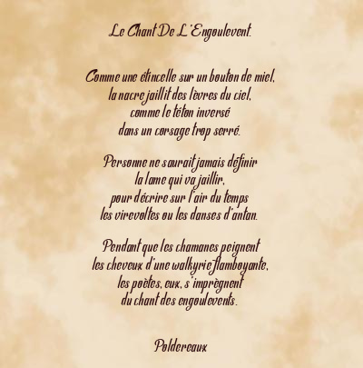 Le poème en image: Le Chant De L’engoulevent.