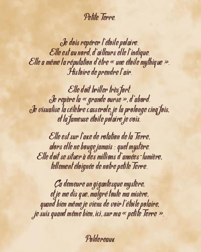 Le poème en image: Petite Terre.