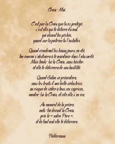 Le poème en image: Croix-Moi.