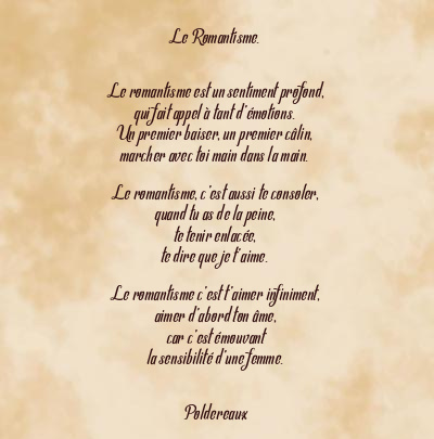 Le poème en image: Le Romantisme.