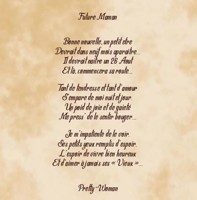 Le poème en image: Future Maman