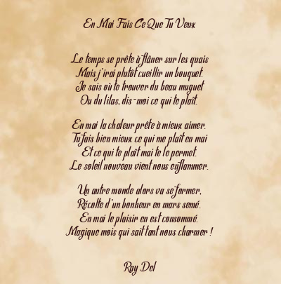 Le poème en image: En Mai Fais Ce Que Tu Veux