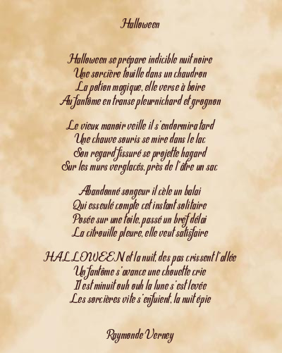 Le poème en image: Halloween