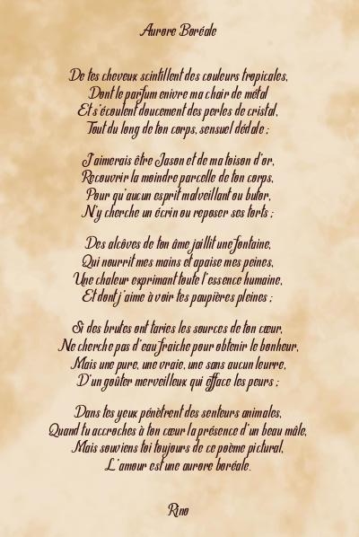 Le poème en image: Aurore Boréale