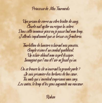 Le poème en image: Princesse De Mes Tourments
