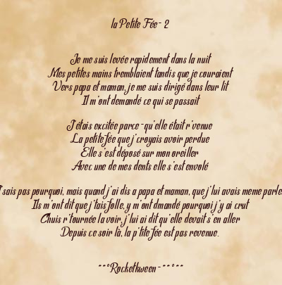 Le poème en image: La Petite Fée- 2