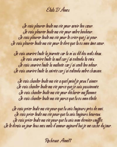 Le poème en image: États D’âmes