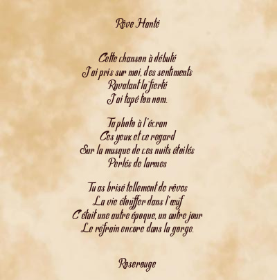 Le poème en image: Rêve Hanté