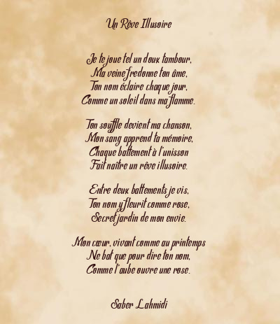 Le poème en image: Un Rêve Illusoire