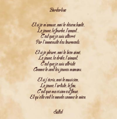 Le poème en image: Borderline