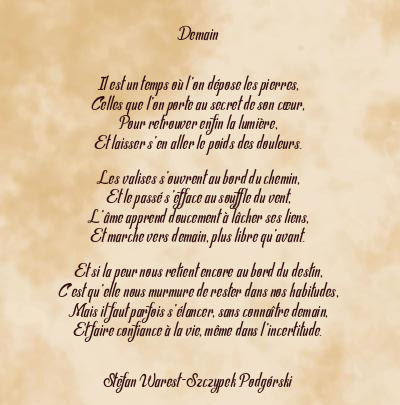 Le poème en image: Demain