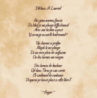 Le poème en image: Ddikass A Laurent