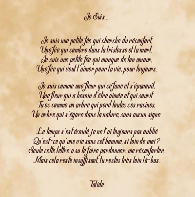 Le poème en image: Je Suis…