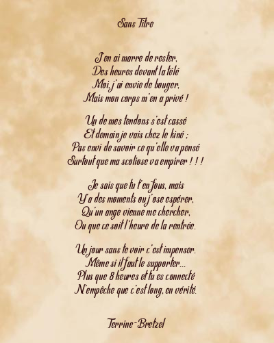 Le poème en image: Sans Titre