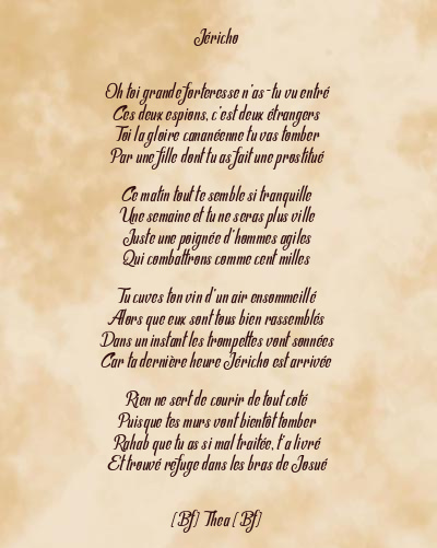 Le poème en image: Jéricho