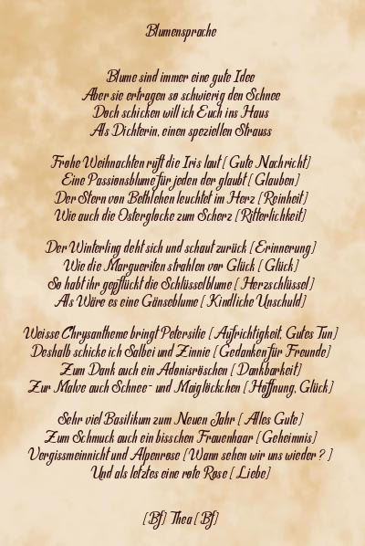 Le poème en image: Blumensprache