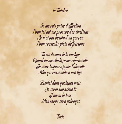 Le poème en image: Le Théatre
