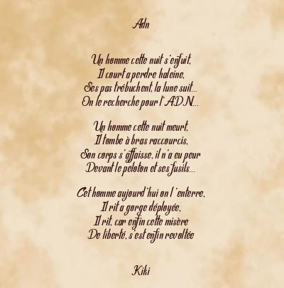 Le poème en image: Adn
