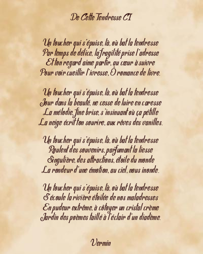 Le poème en image: De Cette Tendresse Ci