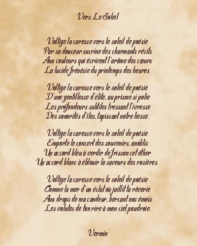 Le poème en image: Vers Le Soleil