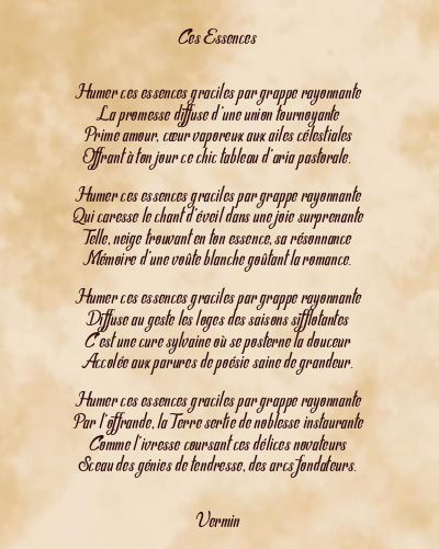 Le poème en image: Ces Essences