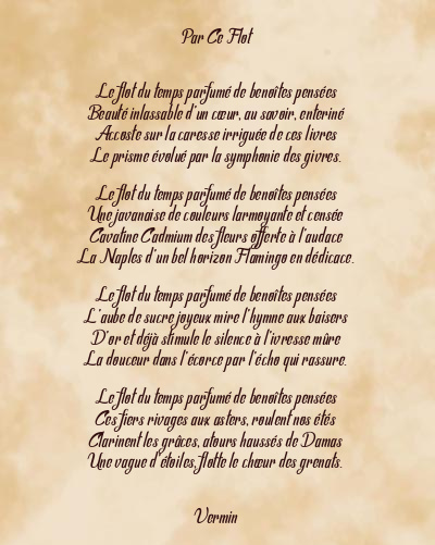 Le poème en image: Par Ce Flot