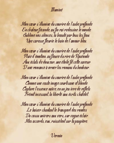 Le poème en image: Illuminé