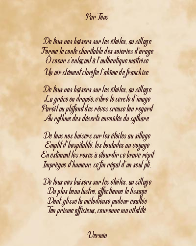 Le poème en image: Par Tous