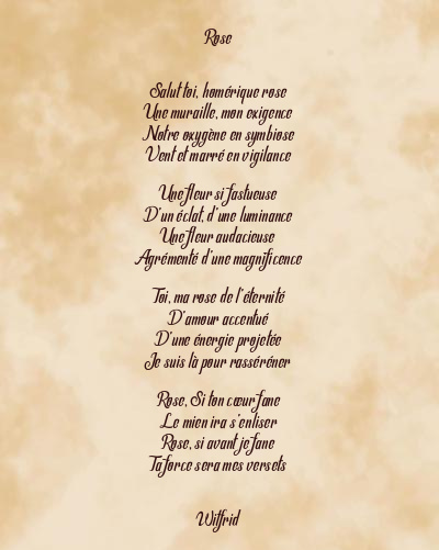 Le poème en image: Rose